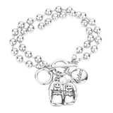 Sister Pearl Charm Toggle Bracelet - Madeline Love - Flyclothing LLC