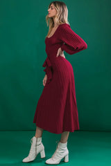 KEEP LOOKING UP SWEATER MIDI DRESS - Flying Tomato - Flyclothing LLC