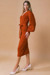 ADORABLE IDEAL SWEATER MIDI DRESS - Flying Tomato - Flyclothing LLC