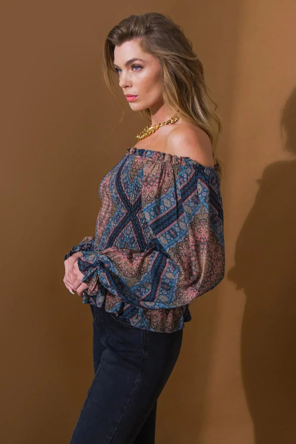 BOHO RAINBOW WOVEN TOP - Flying Tomato - Flyclothing LLC