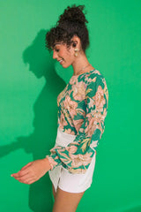 DAYBREAK SKYLINE WOVEN TOP - Flying Tomato - Flyclothing LLC