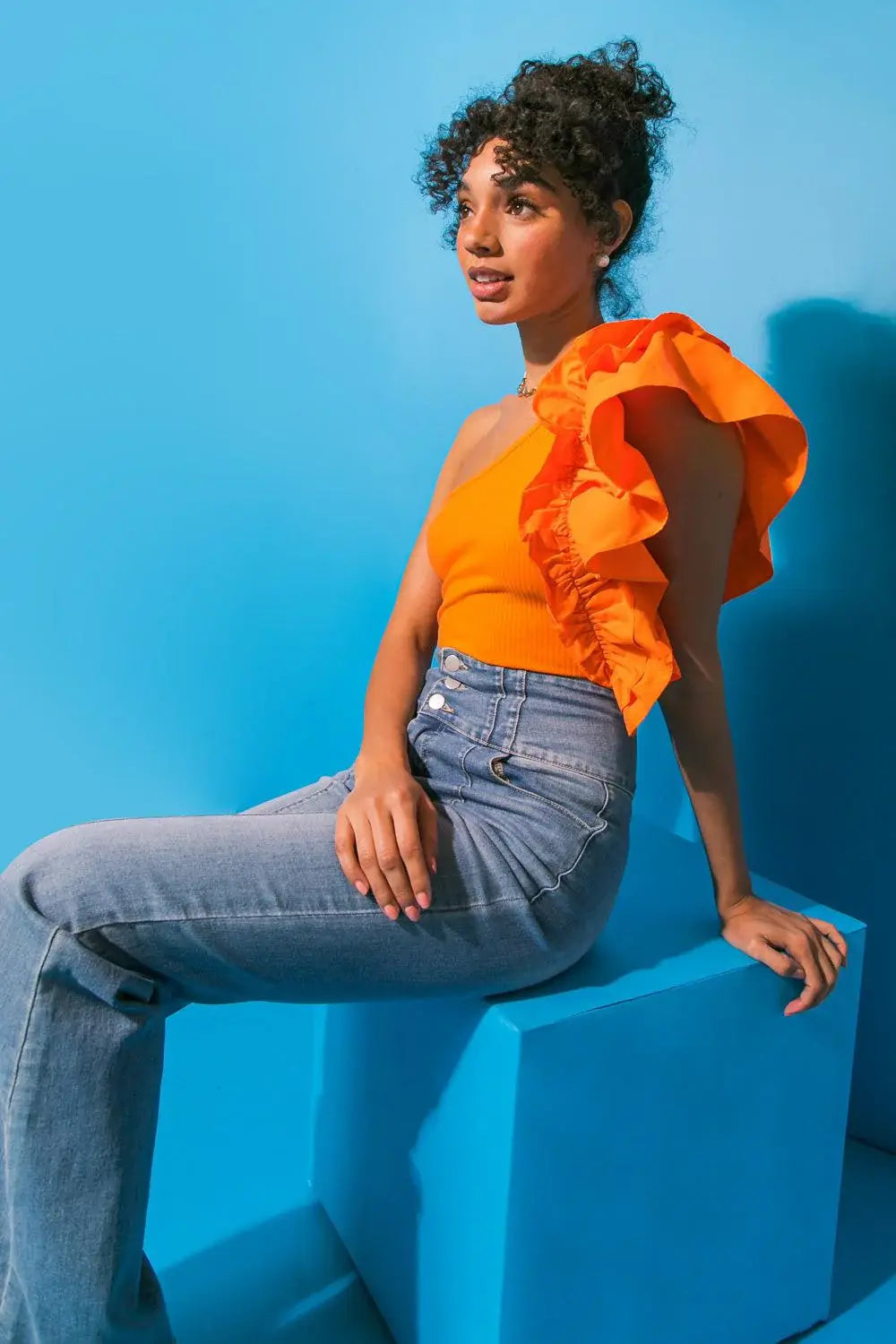 DREAMWORLD OFF THE SHOULDER WOVEN BODYSUIT - Flying Tomato - Flyclothing LLC