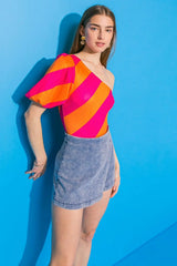 BREEZY VIDES PONTI BODYSUIT - Flying Tomato - Flyclothing LLC