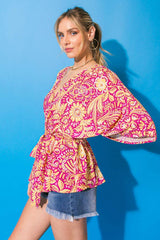 GIFT OF LOVE WOVEN TOP - Flying Tomato - Flyclothing LLC