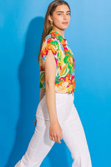 SWEET DREAMS FLORAL WOVEN TOP - Flying Tomato - Flyclothing LLC