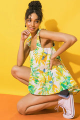 OCEAN SKIES WOVEN TOP - Flying Tomato - Flyclothing LLC