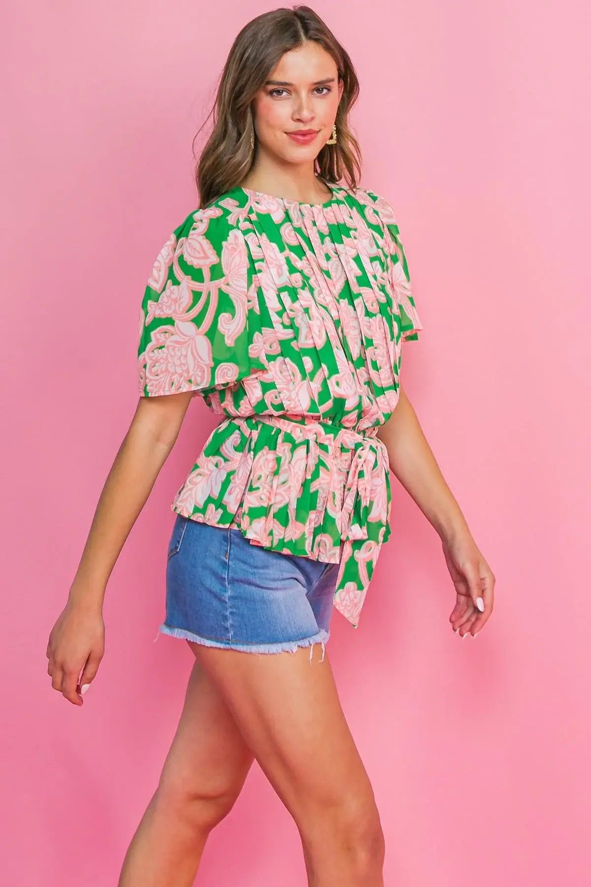 WITH YOU FOREVER WOVEN TOP - Flying Tomato - Flyclothing LLC