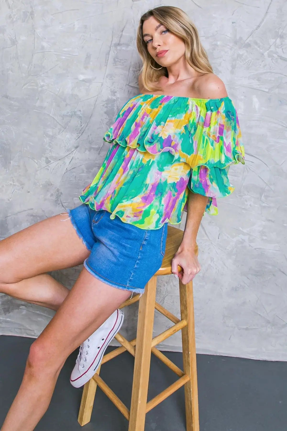 MAGNOLIA SANTA CATERINA WOVEN TOP - Flying Tomato - Flyclothing LLC