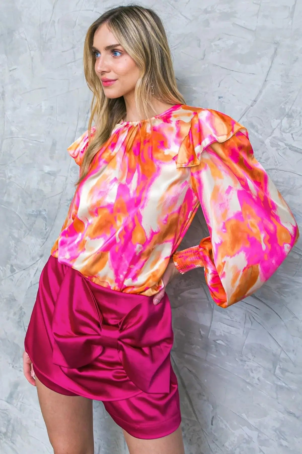 FEELING SPICE WOVEN TOP - Flying Tomato - Flyclothing LLC