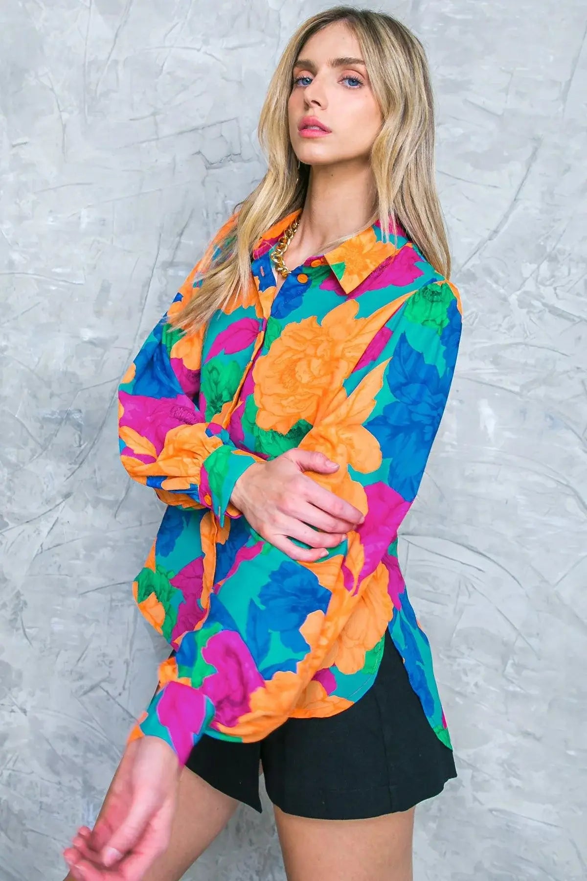 SOUL ON FIRE WOVEN TOP - Flying Tomato - Flyclothing LLC