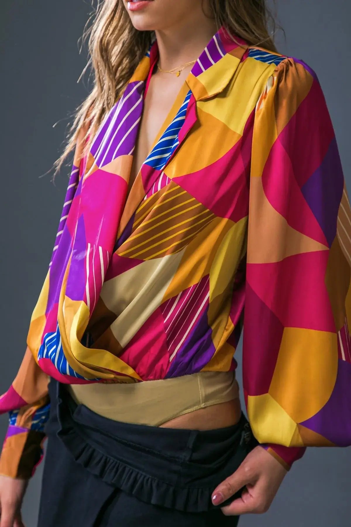 NEW IN TOWN WOVEN BODYSUIT - Flying Tomato - Flyclothing LLC