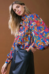 IMPRESSIVE BLOSSOM WOVEN TOP - Flying Tomato - Flyclothing LLC