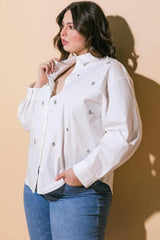 HIT OR MISS POPLIN SHIRT - Flying Tomato - Flyclothing LLC