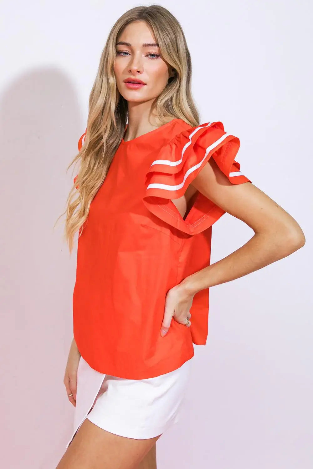 NICE AS CAN BE WOVEN TOP - Flying Tomato - Flyclothing LLC