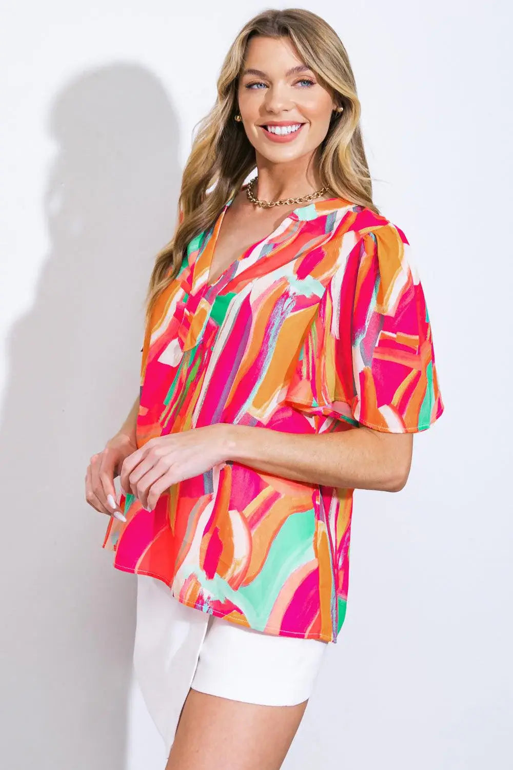LEAN ON ME WOVEN TOP - Flying Tomato - Flyclothing LLC