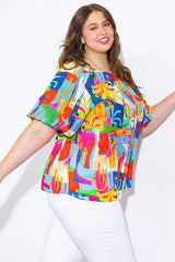 GRACEFUL BEAUTY WOVEN TOP - Flying Tomato - Flyclothing LLC