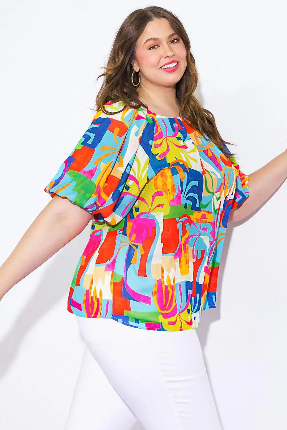 GRACEFUL BEAUTY WOVEN TOP - Flying Tomato - Flyclothing LLC