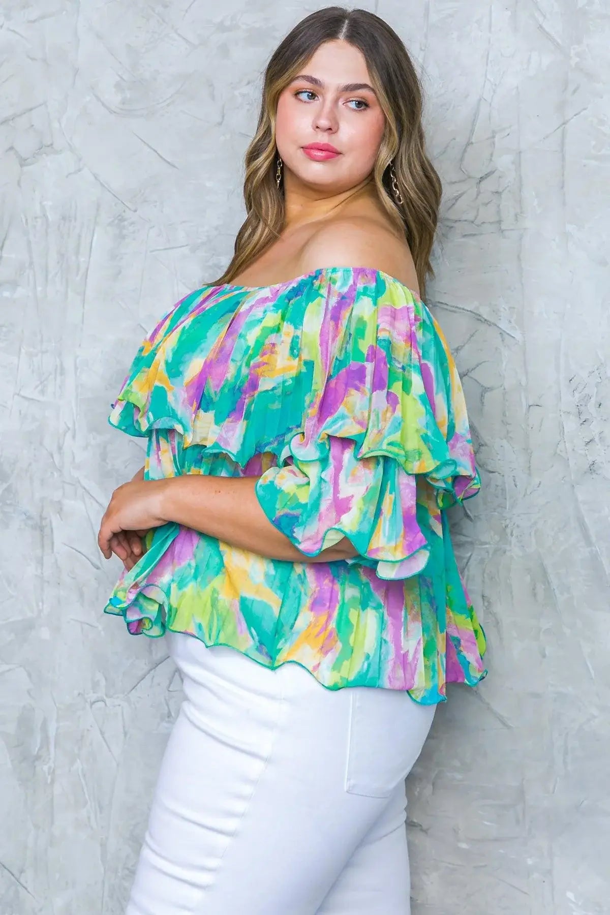 MAGNOLIA SANTA CATERINA WOVEN TOP - Flying Tomato - Flyclothing LLC