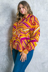 LIVELY CHAM WOVEN TOP - Flying Tomato - Flyclothing LLC
