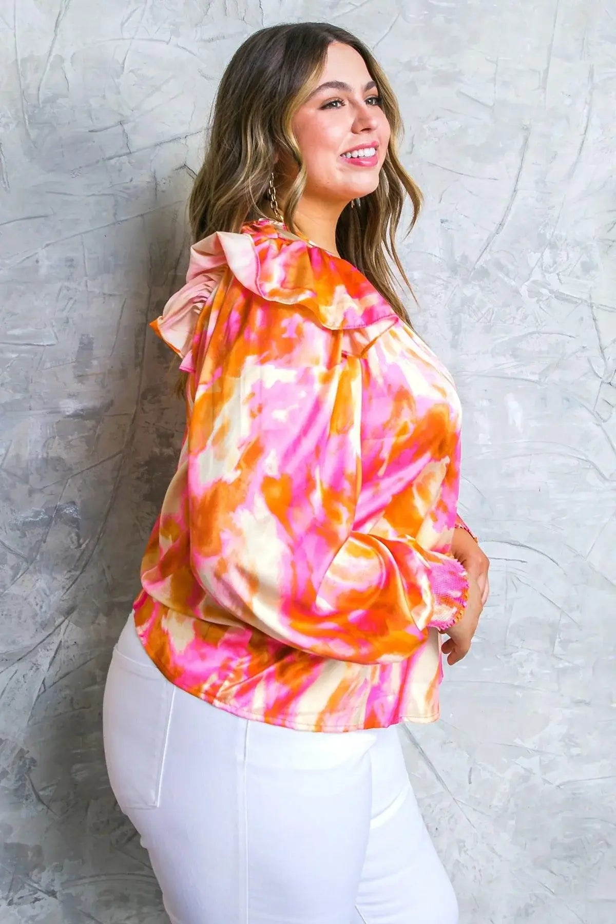 FEELING SPICE WOVEN TOP - Flying Tomato - Flyclothing LLC