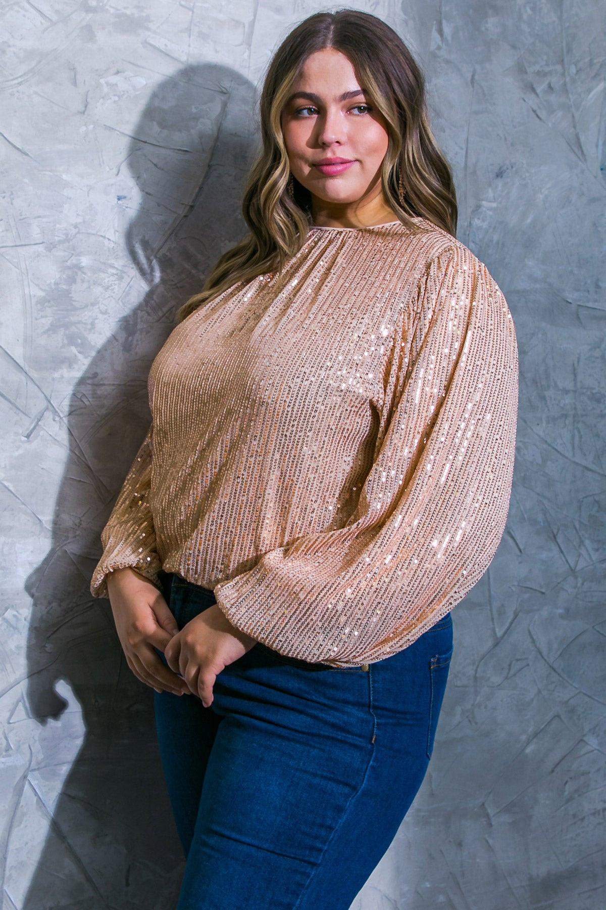 HOPE YOU REMEMBER SEQUIN TOP - Flying Tomato - Flyclothing LLC