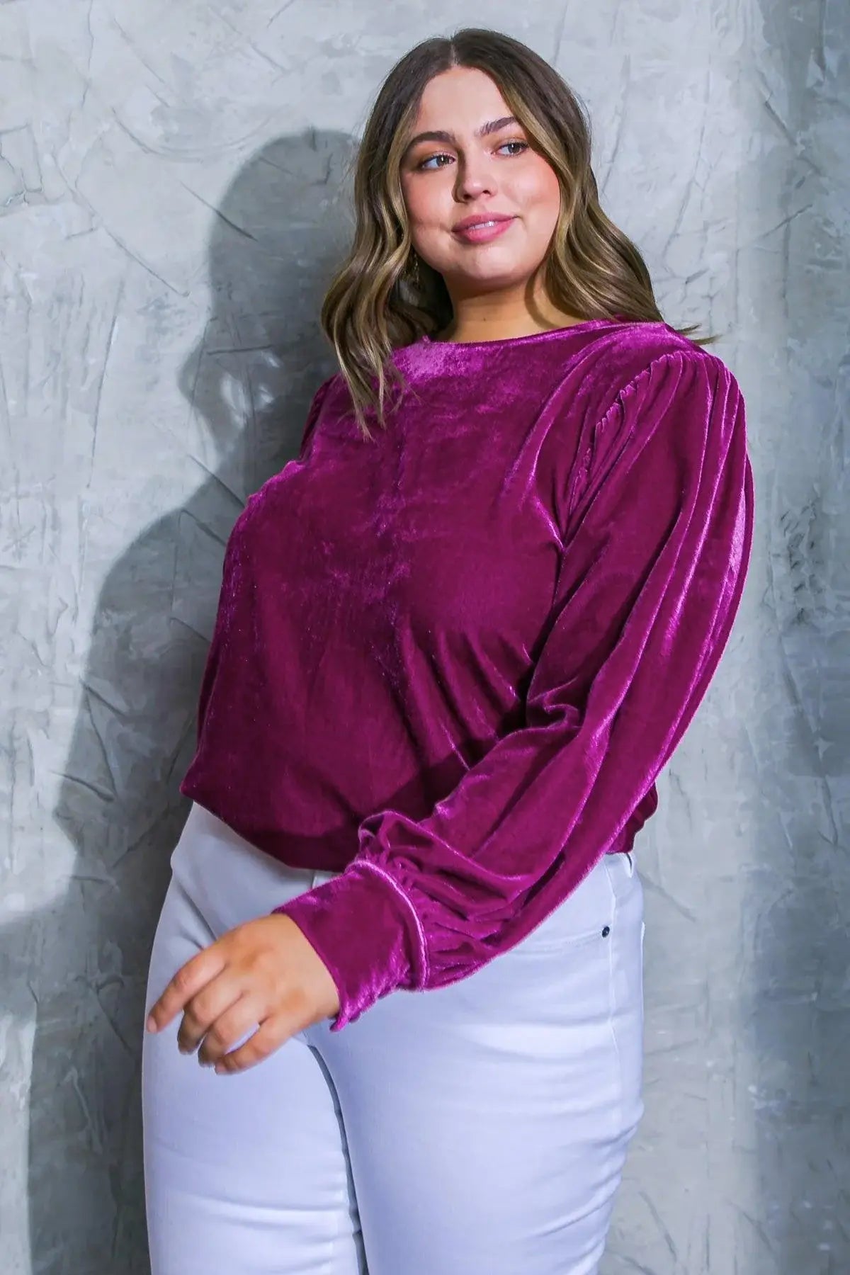 IT'S YOUR TIME VELVET TOP - Flying Tomato - Flyclothing LLC