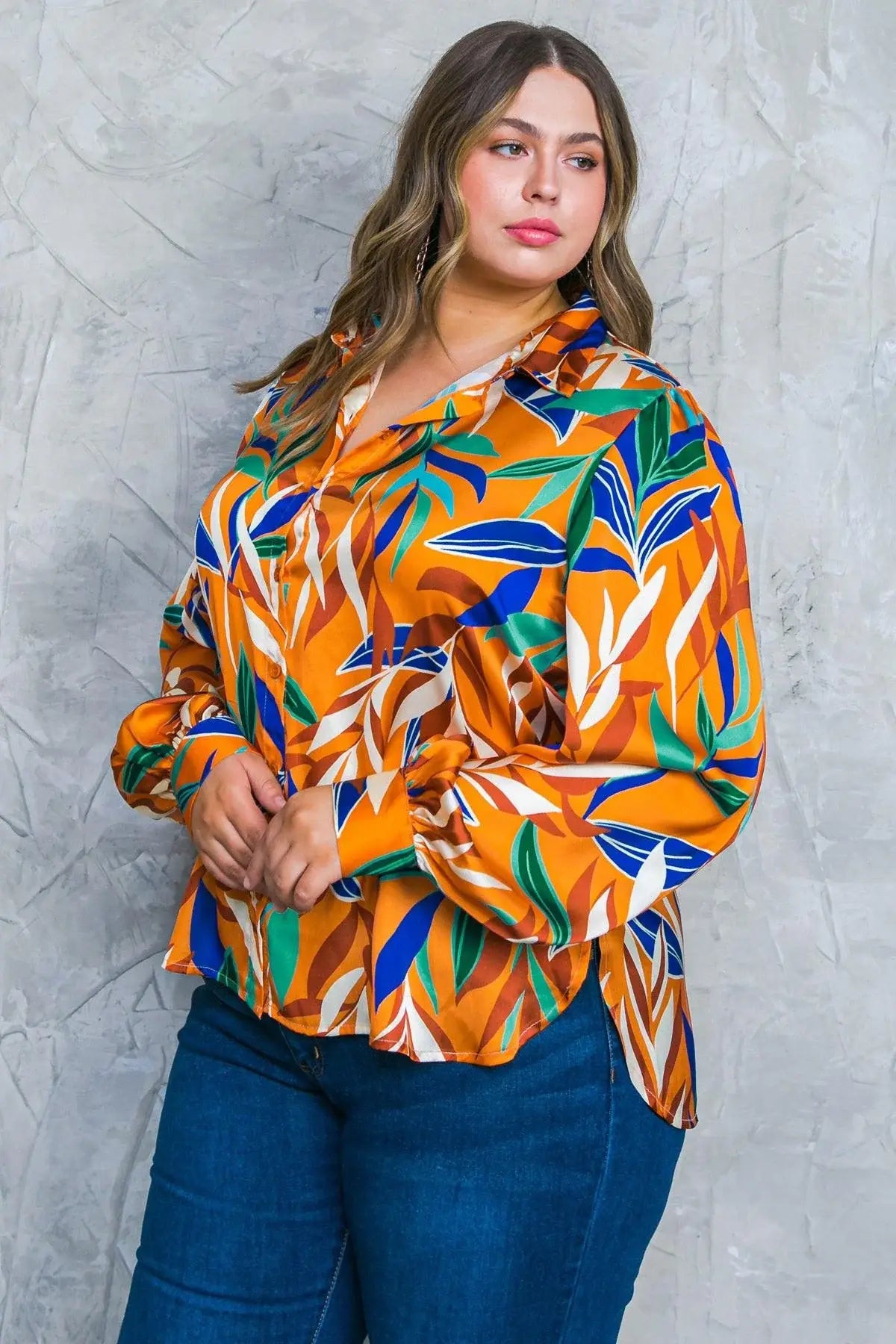 FEELS LIKE FALL WOVEN TOP - Flying Tomato - Flyclothing LLC