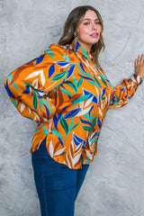 FEELS LIKE FALL WOVEN TOP - Flying Tomato - Flyclothing LLC