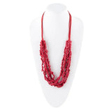 Six Strand Red Magnesite Necklace - Barse Jewelry - Flyclothing LLC