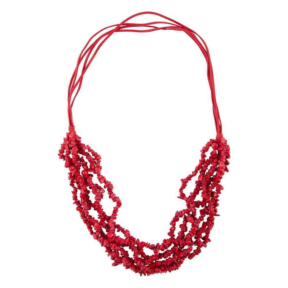 Six Strand Red Magnesite Necklace - Barse Jewelry - Flyclothing LLC