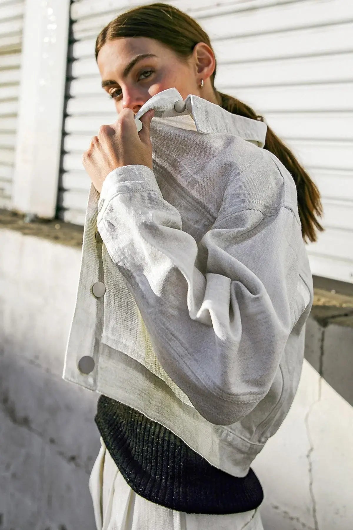 STAPLE MOMENT DENIM TWILL JACKET - Flying Tomato - Flyclothing LLC