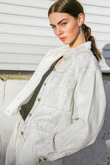 STAPLE MOMENT DENIM TWILL JACKET - Flying Tomato - Flyclothing LLC