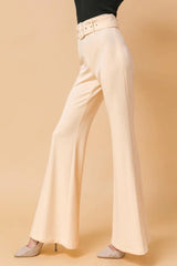 COUNTDOWN THE HOURS WOVEN FLARED PANTS - Flying Tomato - Flyclothing LLC