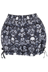 Daisy Corsets LIMITED EDITION Skulls & Roses Print Bloomers - Daisy Corsets