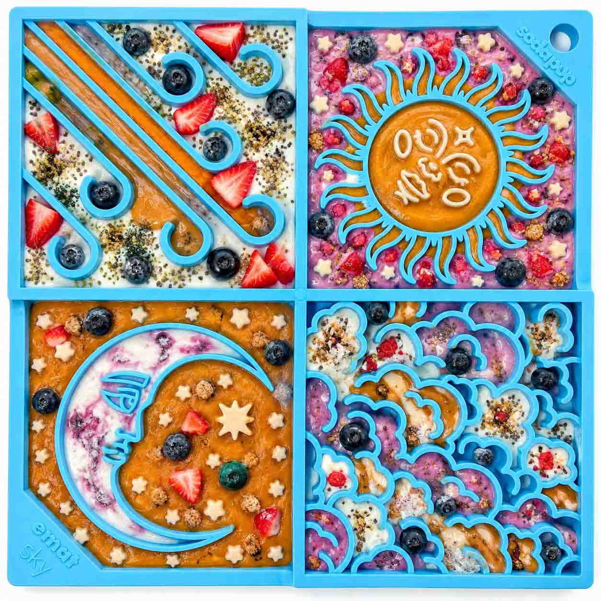 Sky eMat - Enrichment Lick Mat for Dogs and Cats | Celestial Design | SodaPup - SodaPup/True Dogs, LLC - Flyclothing LLC