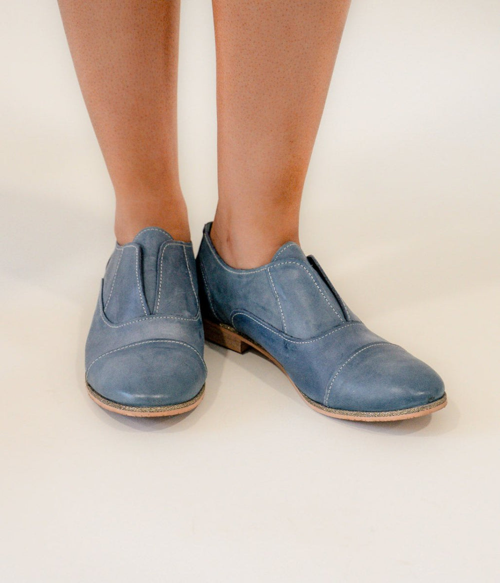 Slip Knot Loafer in Blue - Naughty Monkey