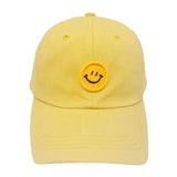 Smile Accented Solid Baseball Cap - Madeline Love - Flyclothing LLC