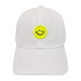 Smile Accented Solid Baseball Cap - Madeline Love - Flyclothing LLC
