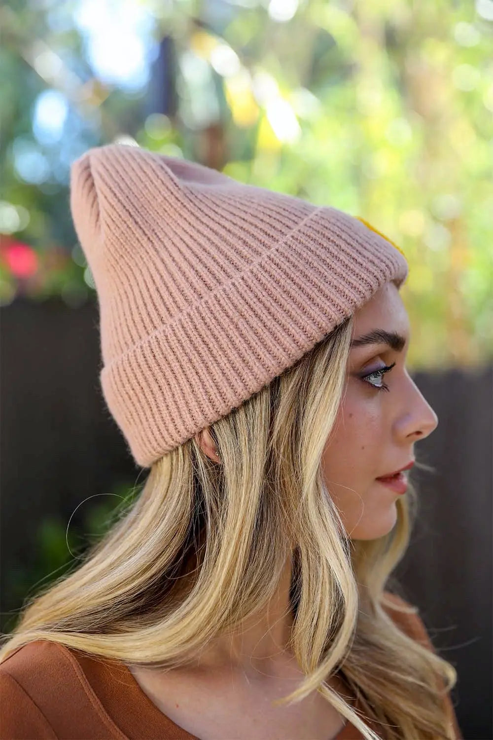 Smiley Face Ribbed Beanie 🙂 - Boho Clothing and Accessories - Flyclothing LLC