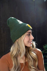 Smiley Face Ribbed Beanie 🙂 - Boho Clothing and Accessories - Flyclothing LLC