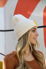 Smiley Face Ribbed Beanie 🙂 - Boho Clothing and Accessories - Flyclothing LLC