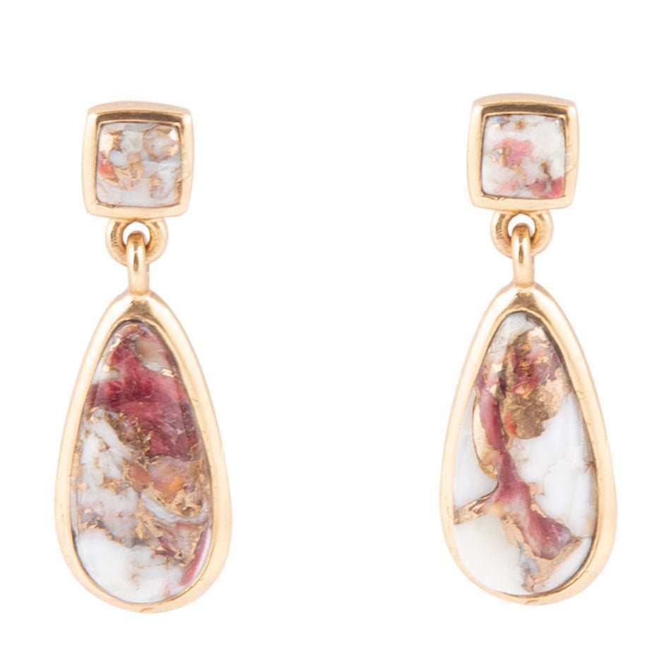 Smooth Teardrop Matrix Earrings - Barse Jewelry - Flyclothing LLC
