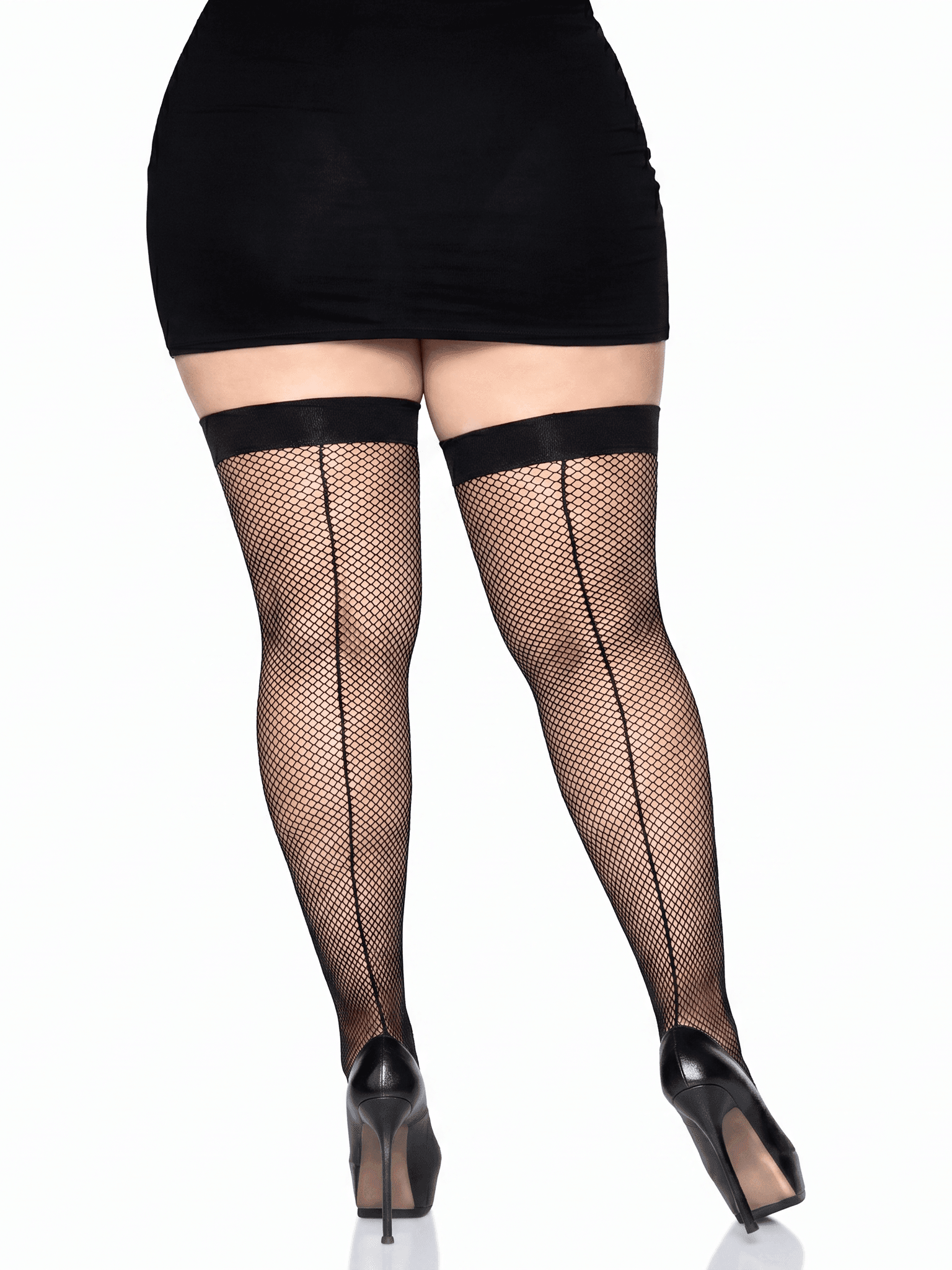 Fiona Fishnet Thigh High Stockings