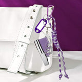 Sneakers Name Tag Braided Thread Keychain / Bag Charm - Madeline Love - Flyclothing LLC
