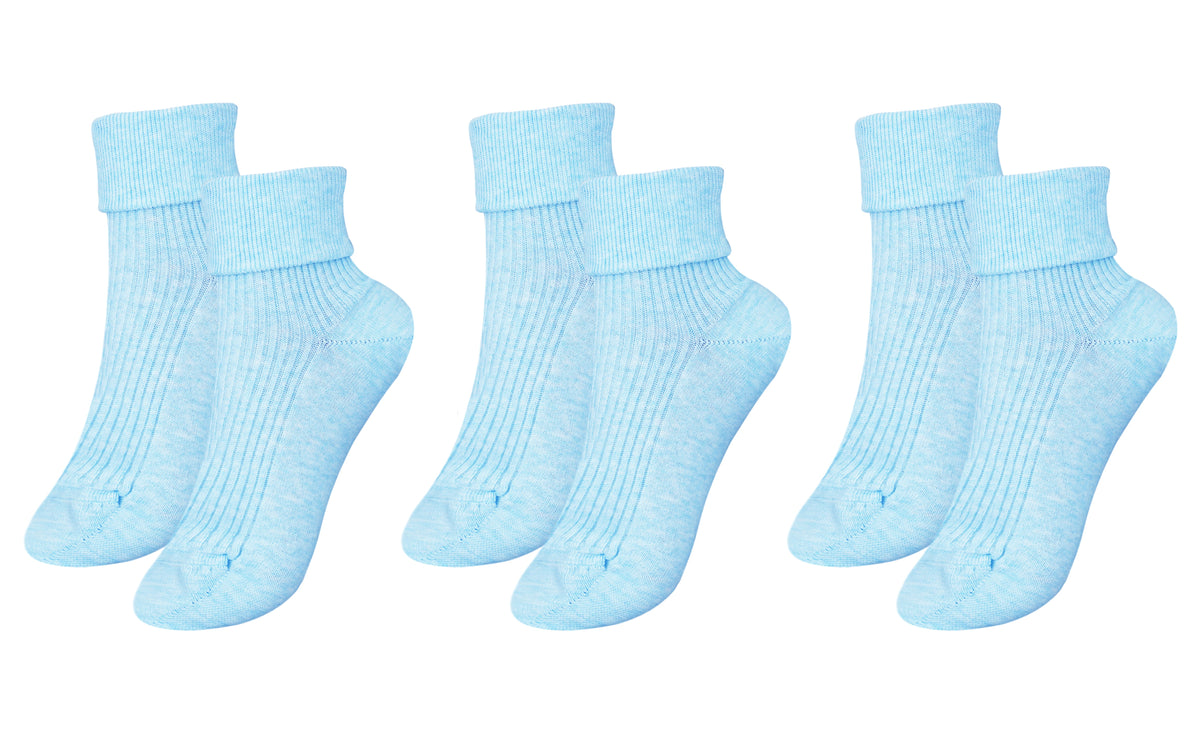 tittimitti® Women’s 100% Organic Combed Cotton Socks 3-Pack – Made in Italy - tittimitti - Flyclothing LLC
