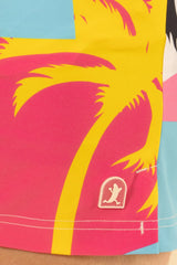 The SoCal Summer | Black and Pink Tropical Ball Hammock® Pouch 5" Swim Trunks - Shinesty - Flyclothing LLC