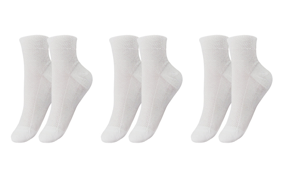 TITTIMITTI® Women’s 100% Organic Mercerized Cotton Filo di Scozia Socks — 3-Pack, Made in Italy - tittimitti - Flyclothing LLC
