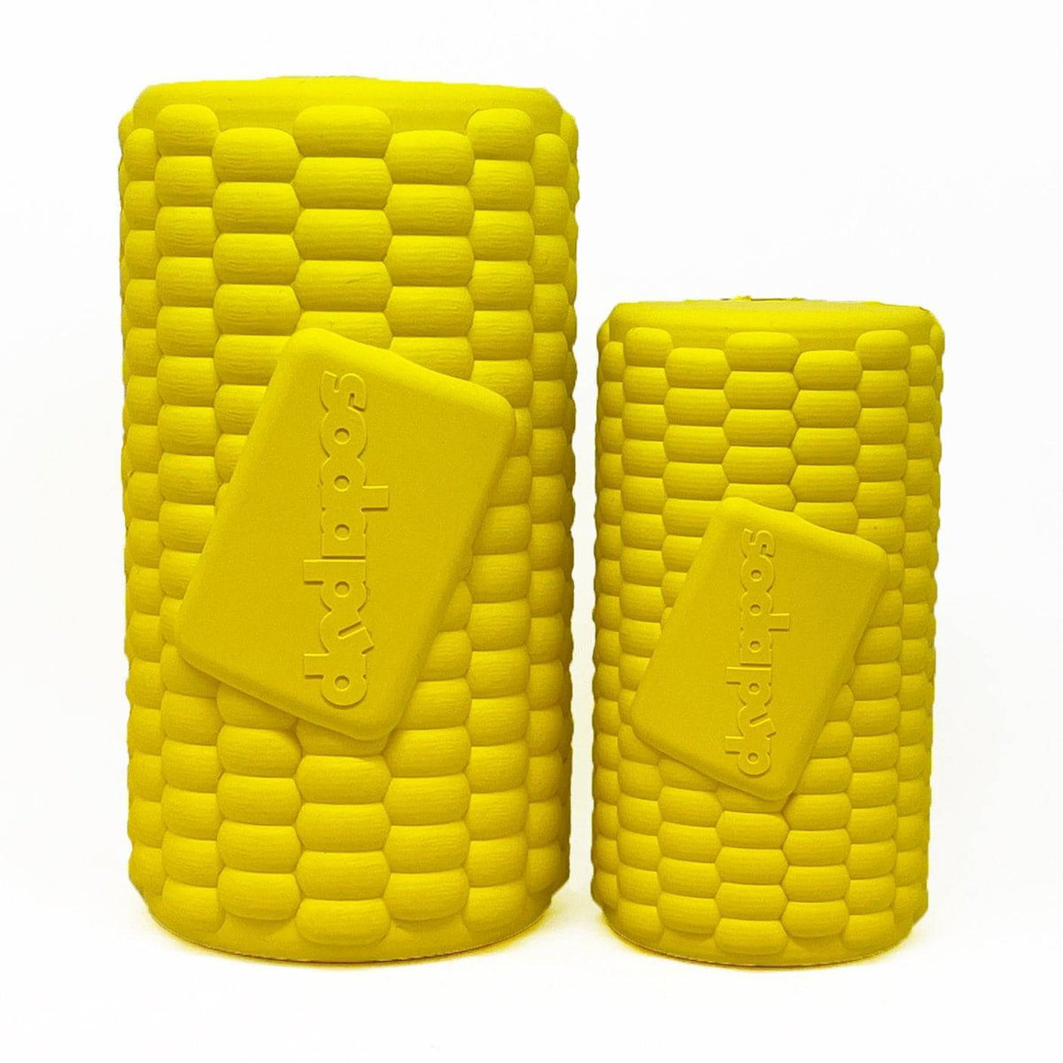 Corn on the Cob Dog Toy - Durable Rubber Treat Dispenser | USA Made - SodaPup/True Dogs, LLC - Flyclothing LLC