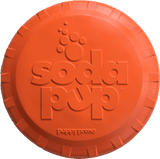 Bottle Top Flyer Rubber Frisbee for Dogs | Orange | Vet Approved | USA Made - SodaPup/True Dogs, LLC - Flyclothing LLC