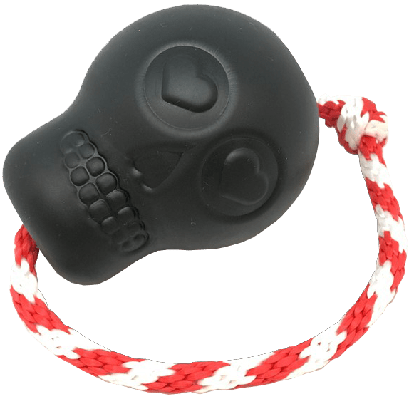 USA-K9 Magnum Skull - Black Magnum Rubber Chew Toy for Extreme Chewers | USA Made - SodaPup/True Dogs, LLC - Flyclothing LLC